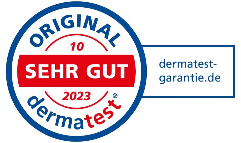 Dermatest-Siegel: Original, sehr gut, 10/2023