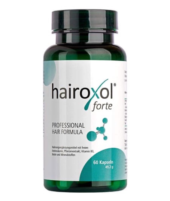 Caja de cápsulas Hairoxol forte