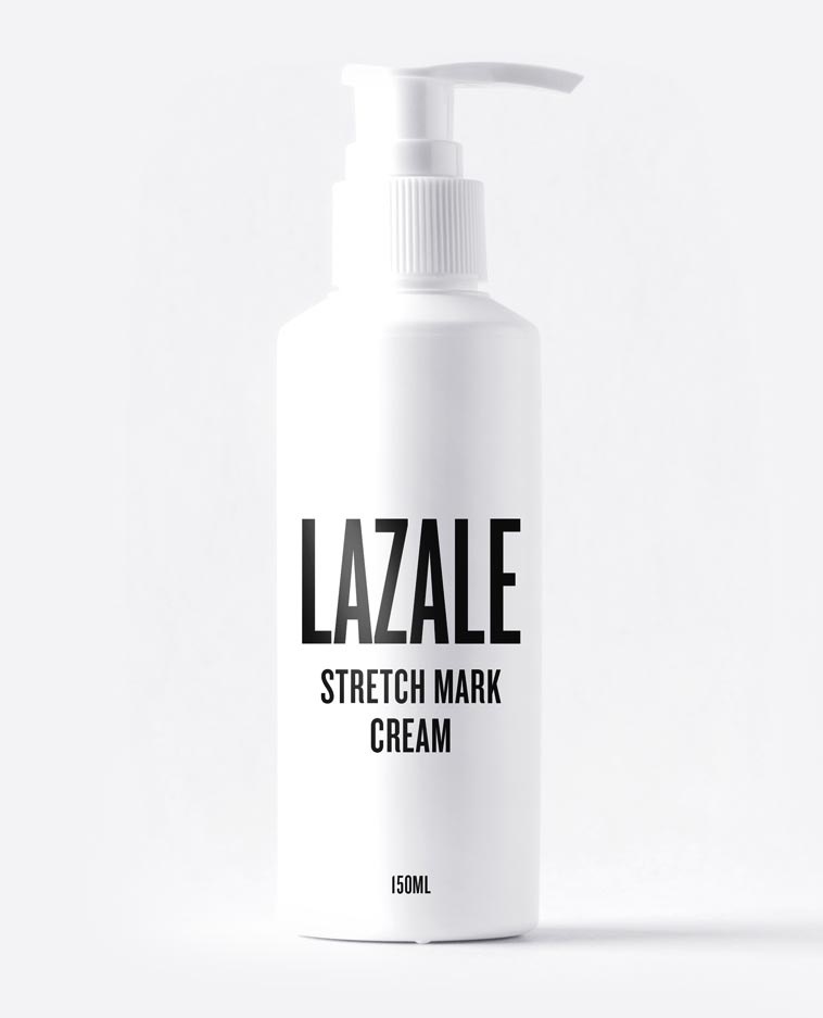 Lazale krém na strie a těhotenské strie, 150ml lahvička s pumpičkou